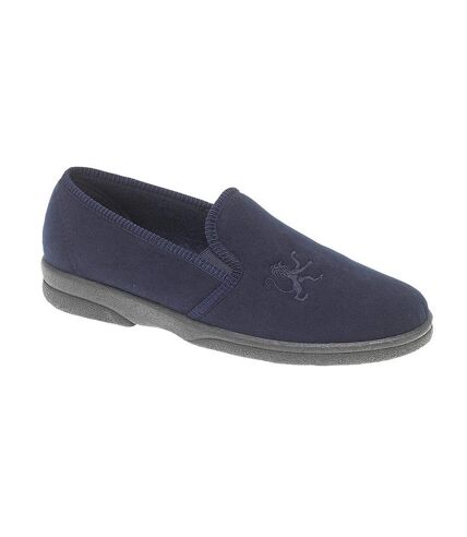 Sleepers Mens Frazer Synthetic Suede Slippers (Navy) - UTDF2021