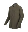 Regatta Mens Highton Long-Sleeved Shirt (Dark Khaki) - UTRG7175