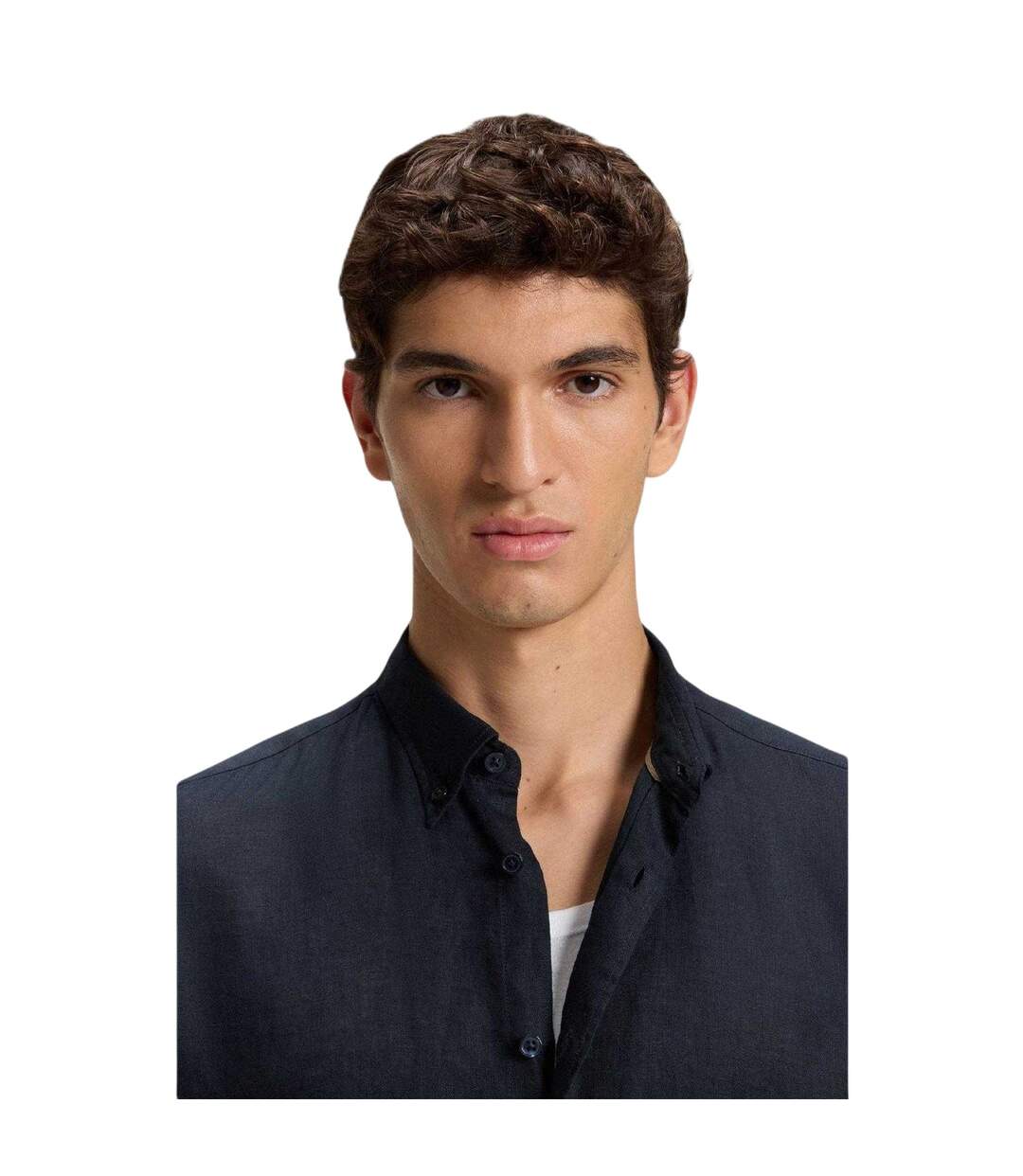 Chemise Manches Longues Liam Homme Bleu Foncé Boss-4