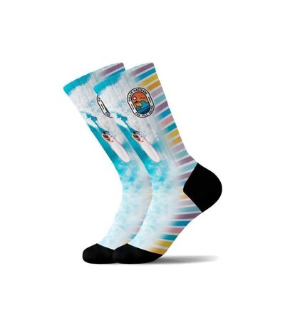 PULL IN Chaussettes Homme Microfibre RIDE Bleu Blanc