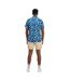 Mens blossom short-sleeved shirt navy Raging Bull-2
