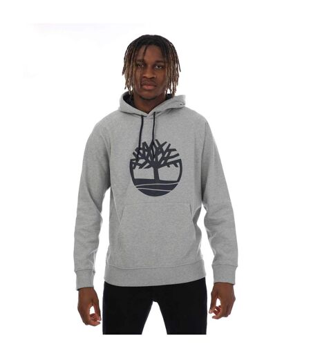 Mens Kennebec River Tree Logo Hoodie Grey Heather Timberland