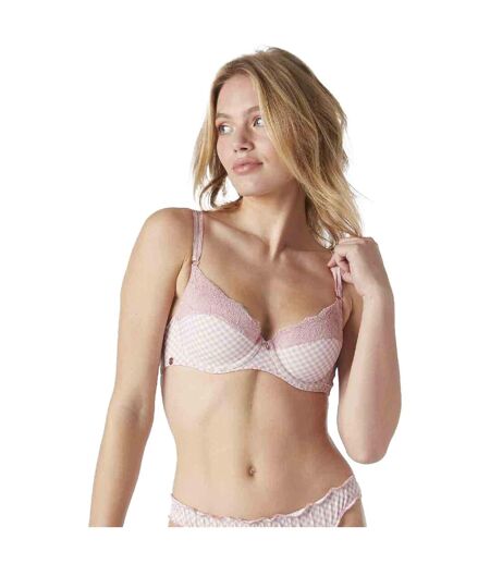 Soutien-gorge ampliforme coques moulées poudre Vichy Chic