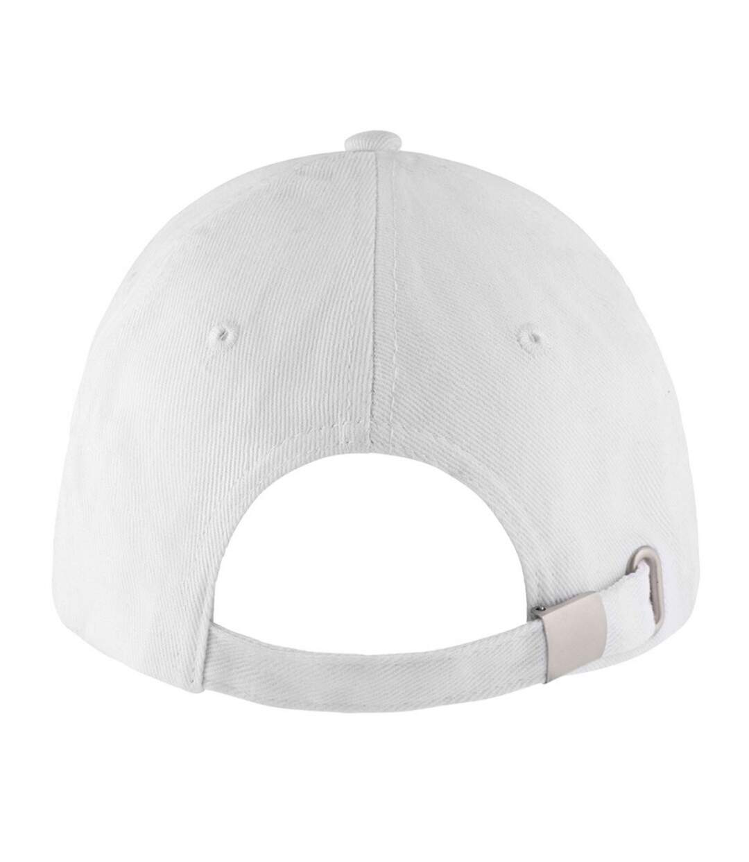 Casquette de baseball buffalo unisexe blanc/bleu marine SOLS-2