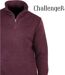 CHALLENGER CHARLY1 — Sweat polaire bordeaux chiné : élégance et confort douillet-4
