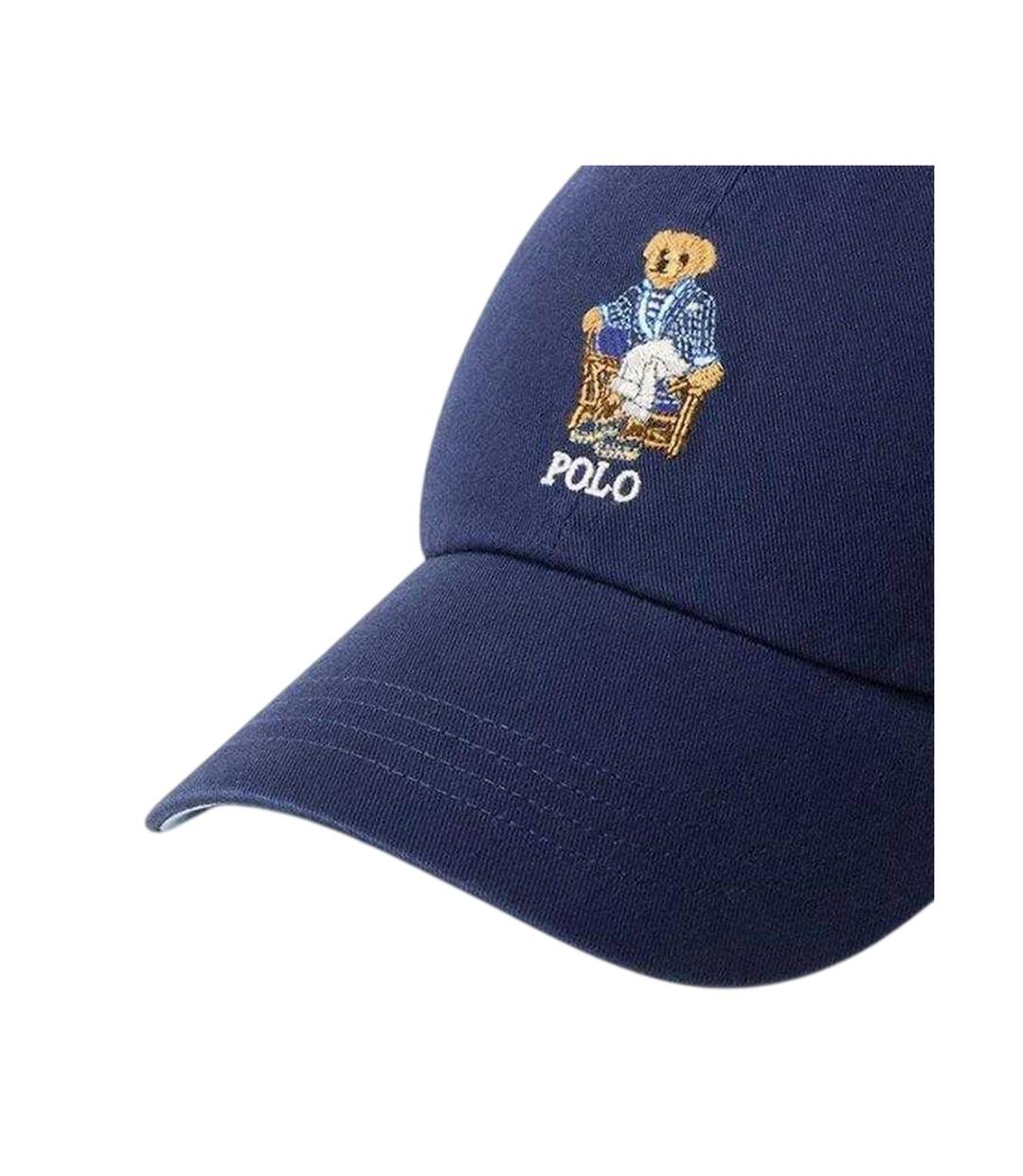 Polo Bear Leather Strap Cap Navy Ralph Lauren-3