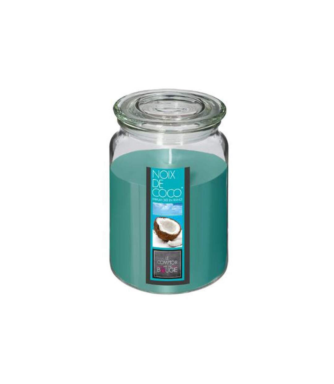 Bougie Parfumée en Verre Couvercle 510g Coco-1