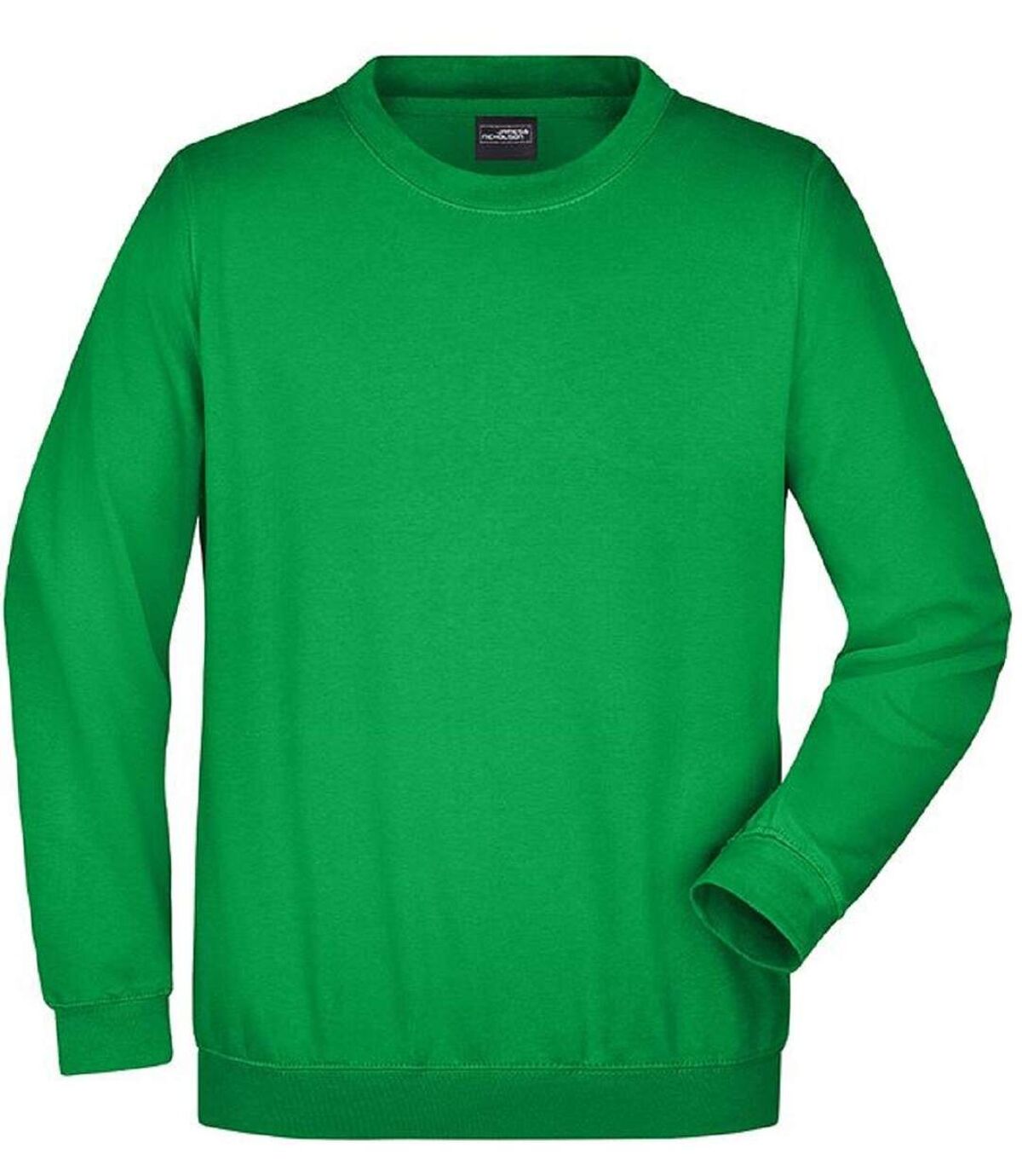 Sweat-shirt col rond - JN040 - vert fougère - mixte homme femme