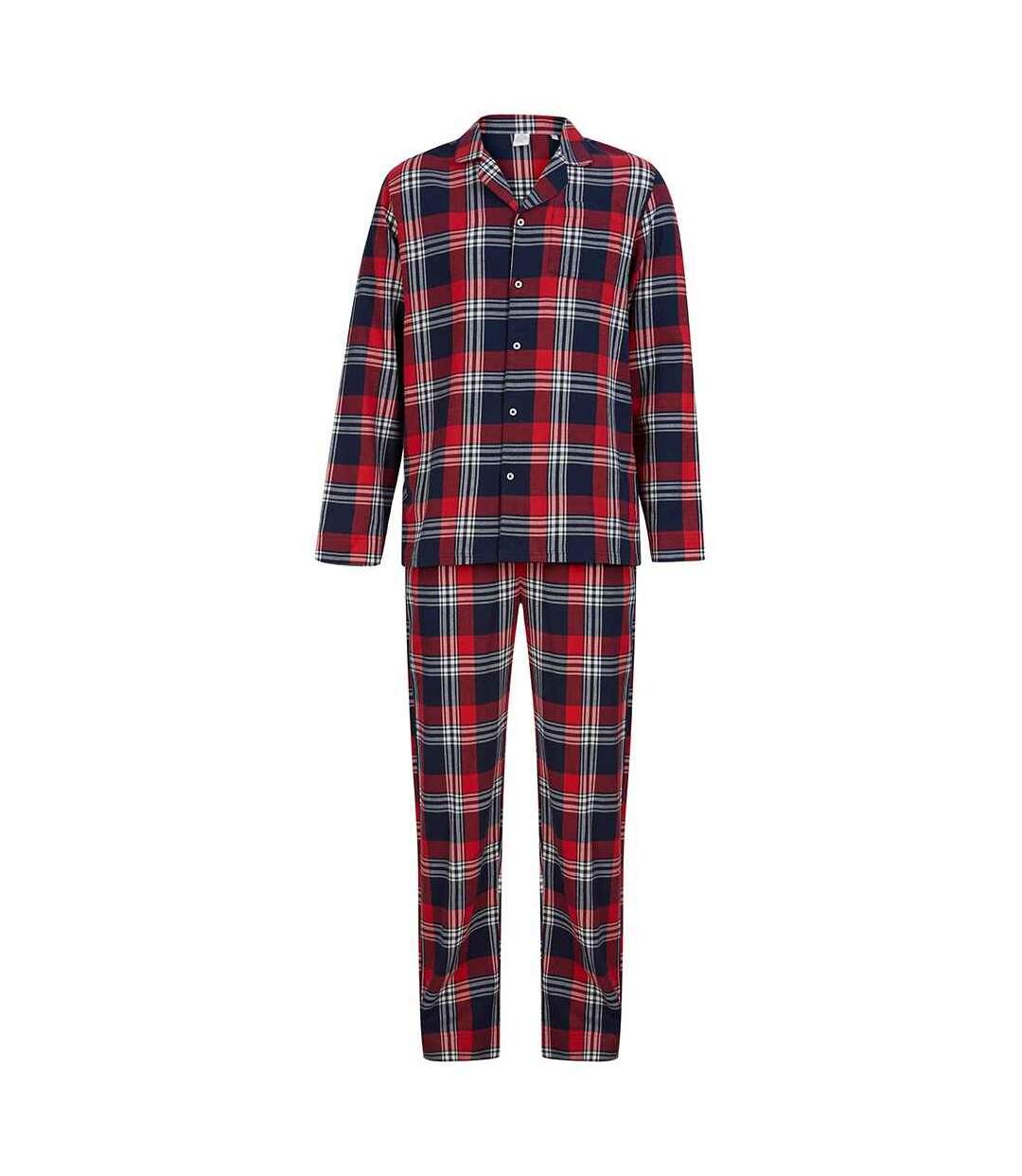 Ensemble De Pyjama Homme Rouge Bleu Marine SF-2