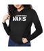 Sweat À Capuche Motif/style Logo Femme Noir Vans-4