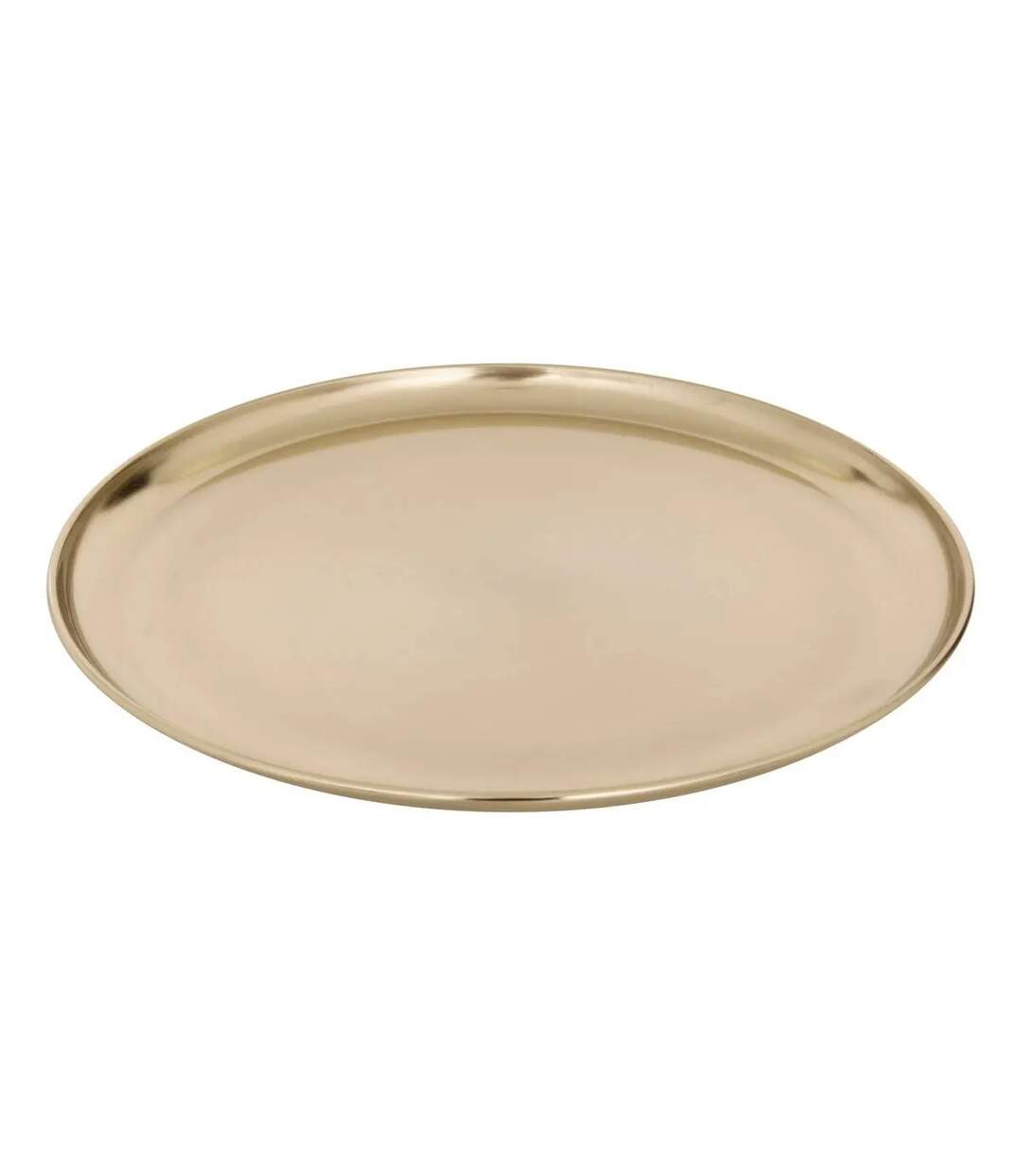 Plateau Déco en Métal Gold 37cm Doré-1