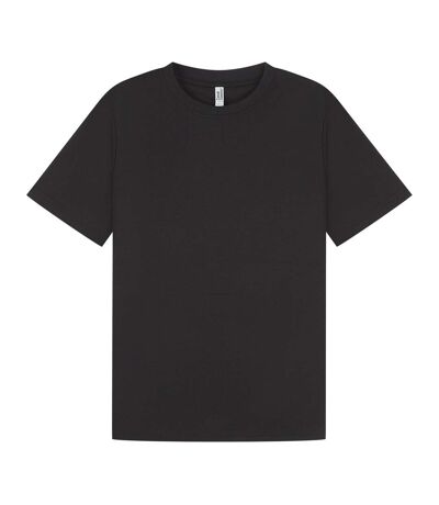 Unisex adult interlock slim t-shirt black Casual Classics