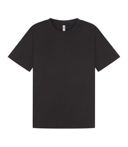 Unisex adult interlock slim t-shirt black Casual Classics