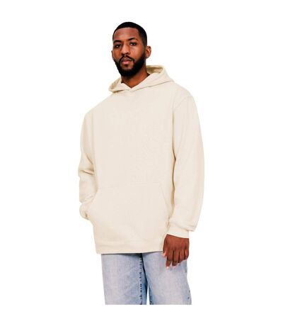 Casual Classics Mens Ringspun Cotton Tall Oversized Hoodie (Ecru)