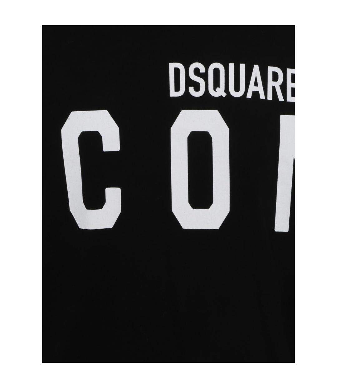 T-shirt Motif/style Grande Icône Cool Adulte Noir Blanc DSquared2-3