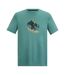 T-shirt Motif/style Vtt Fingal Slogan Homme Bleu Clair Regatta-2