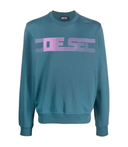 Sweat Motif Rayé Adulte Bleu Diesel