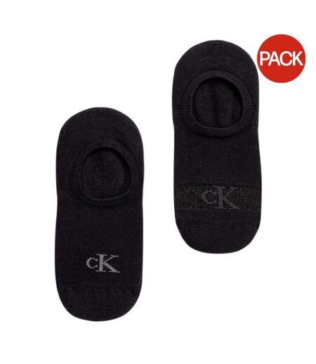 Socquettes Motif/style Logo Femme Noir Calvin Klein
