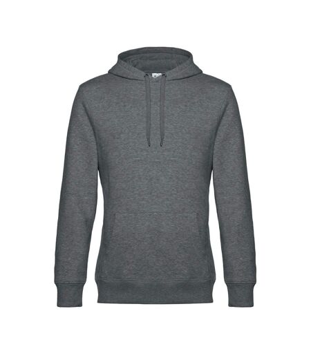 Sweat à capuche king homme gris foncé chiné B&C