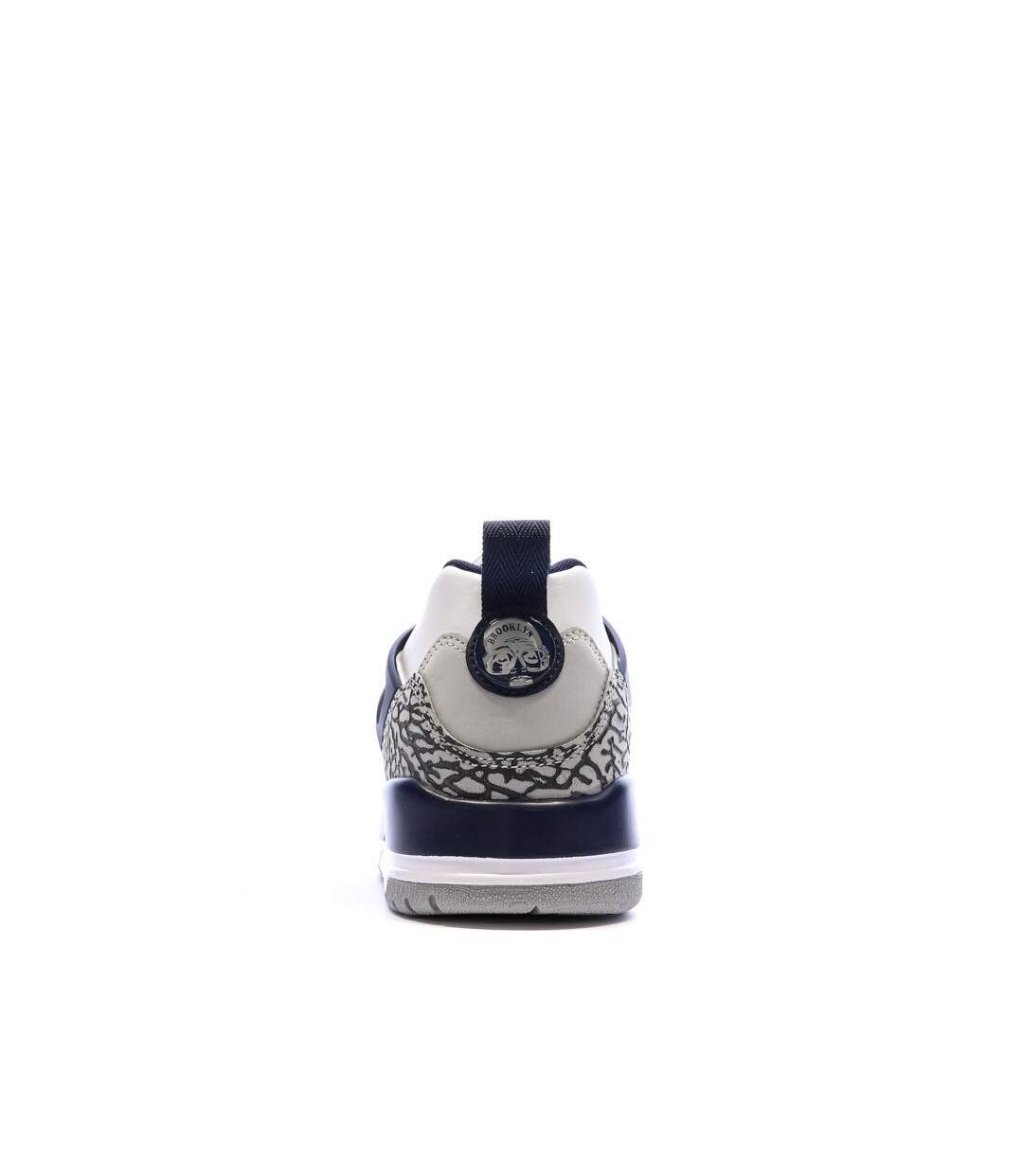 Baskets blanc/marine homme nike jordan spizike low-3