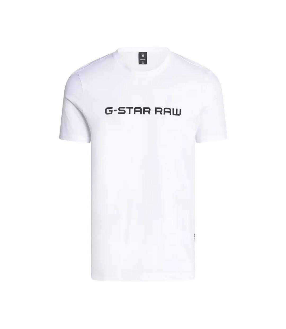 T-shirt blanc homme g-star raw gd25950s-1