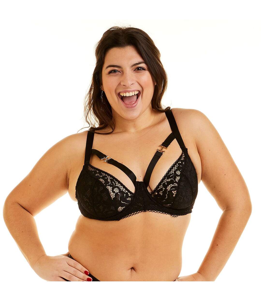 Soutien-gorge grand maintien noir Danger-2