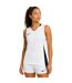 Maillot Sans Manches Motif/style Panneau Contrasté Femme Blanc Noir Nike-4