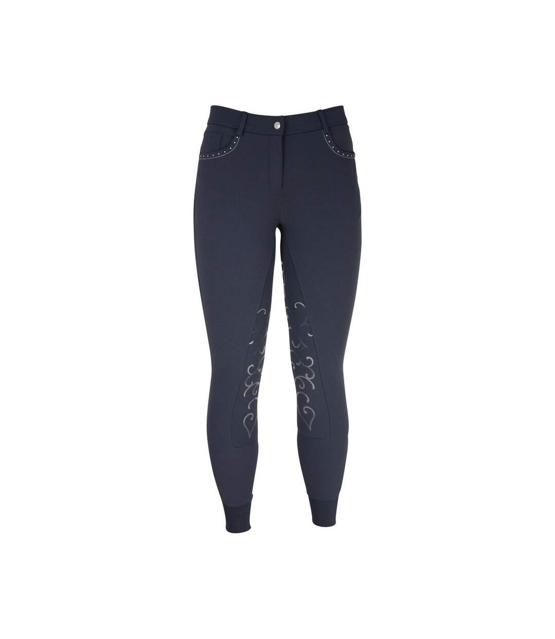 Pantalon d´équitation chester femme bleu marine HyPERFORMANCE-1