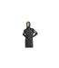 Womens/ladies Own The Run Half Zip Top Black Adidas-1