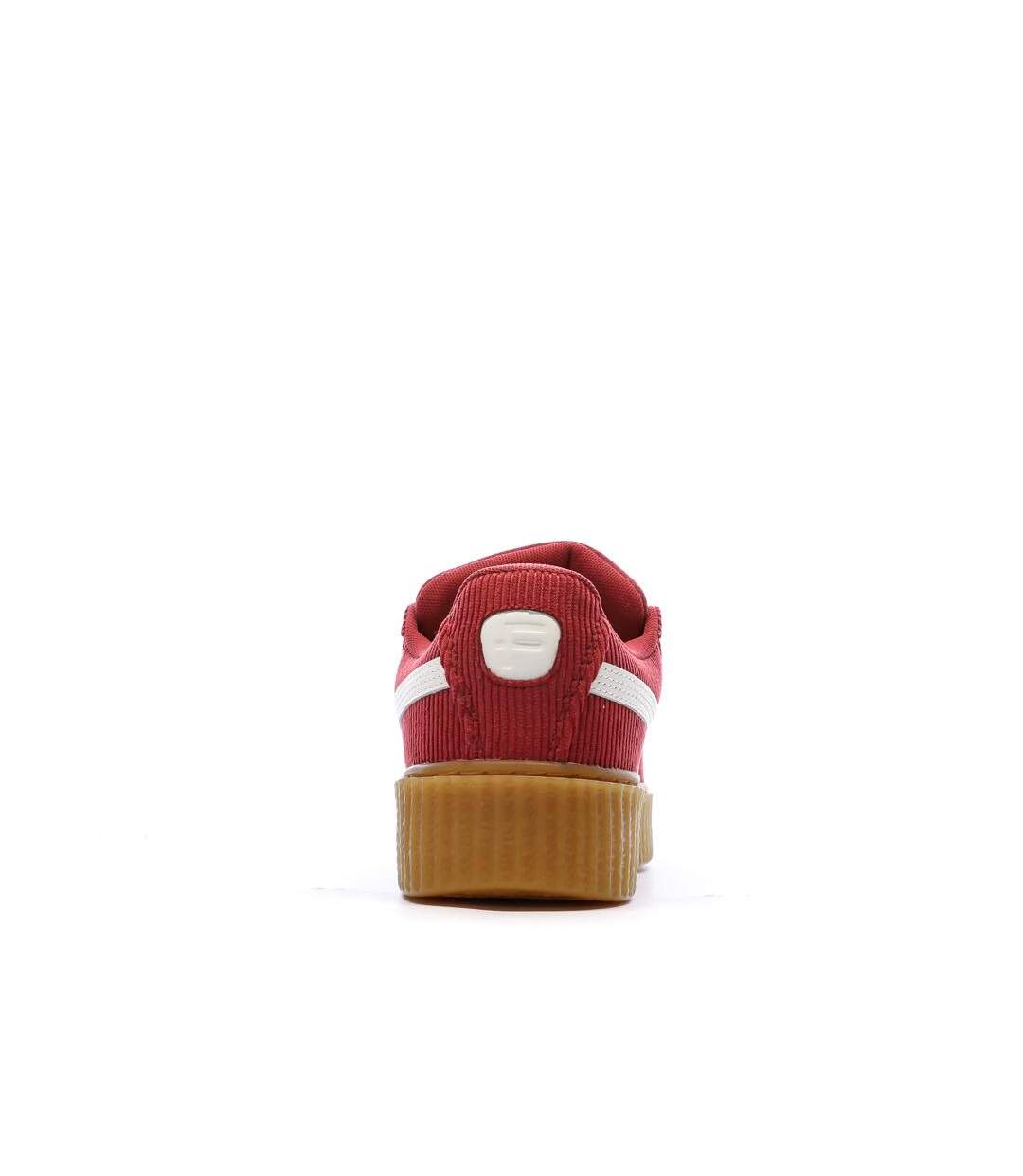 Baskets rouge mixte puma creeper phatty cordu-3