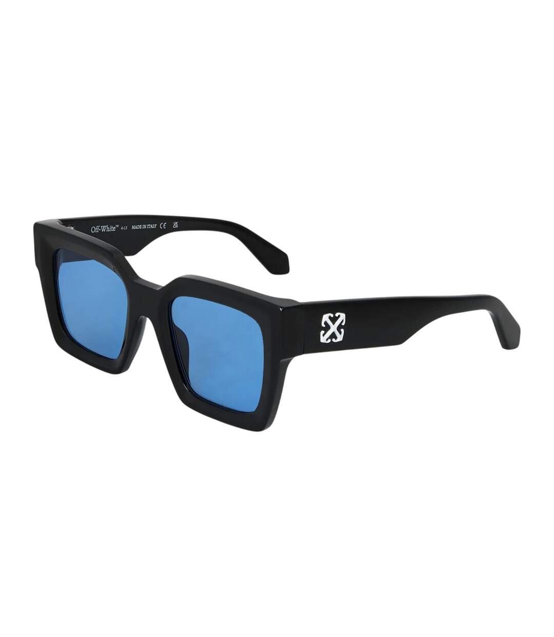 Womens/ladies Uv Protection Square Sunglasses One Size Black Blue Off White-1