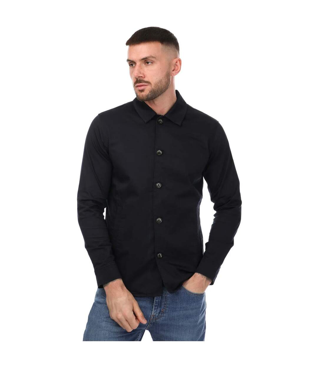 Surchemise homme bleu marine Mercery-1