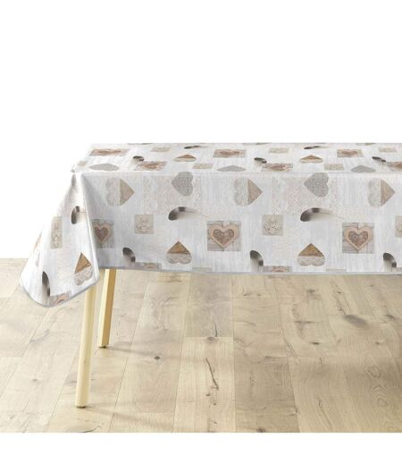 Nappe Imprimé Delicia 140x240cm Taupe
