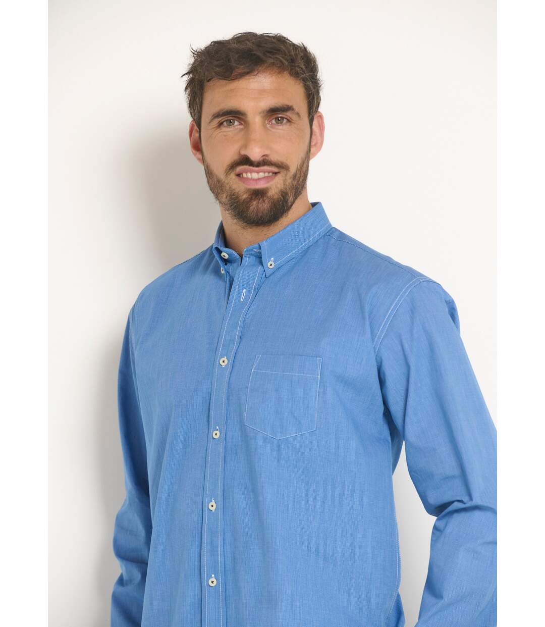 Chemise manches longues en chambray-4