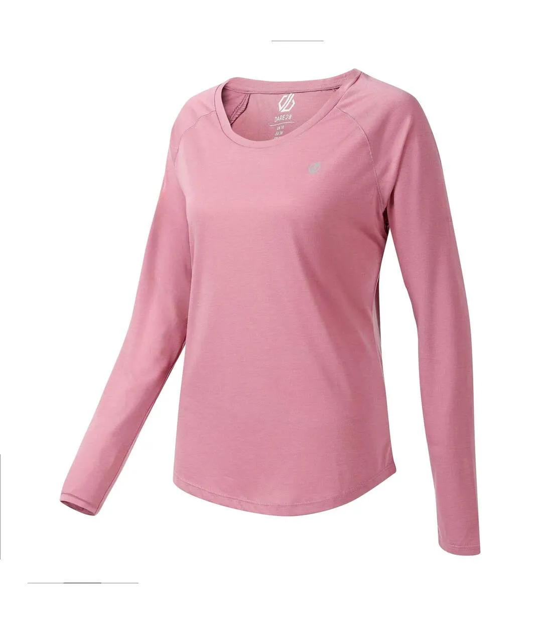 Womens/ladies Serenity Long-sleeved T-shirt Dusty Orchid Dare 2B-3