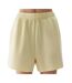 Short De Jogging Femme Jaune 4F-2