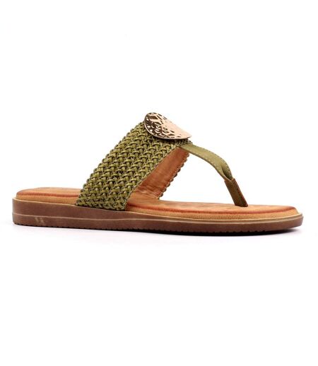 Sandales Fiona Femme Kaki Lunar