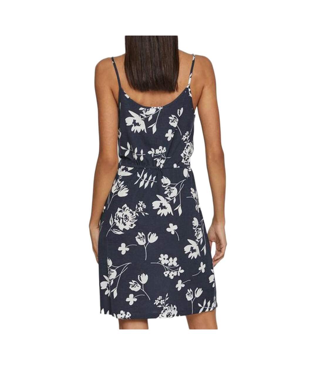 Robe Marine à fleurs Femme Vila Mooney - L-2