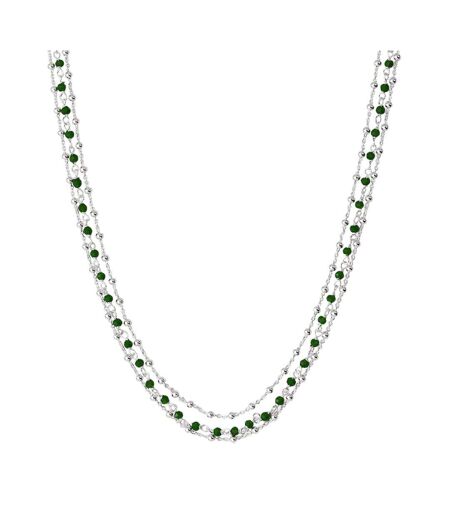 Collier multi chaînes vert clio blue noemie - taille unique