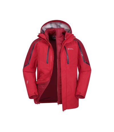 Mountain Warehouse Mens Zenith Extreme III 3 in 1 Padded Jacket (Red) - UTMW2020