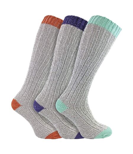 Sock Snob - 3 paires de chaussettes femme extra longues en laine douce et chaude
