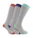 Sock Snob - 3 paires de chaussettes femme extra longues en laine douce et chaude-3