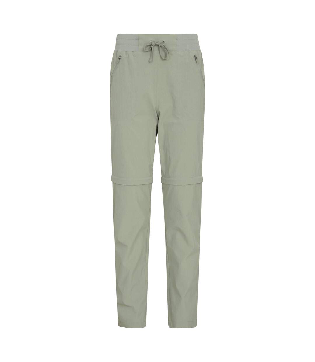 Womens/ladies Explorer Zip-off Hiking Trousers Khaki Green Mountain Warehouse-1