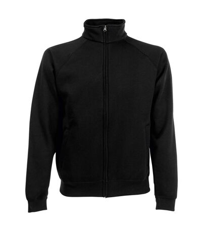Fruit Of The Loom Mens Sweatshirt Jacket (Black) - UTBC1375