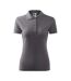 Polo Motif/style Uni Femme Gris Acier Malfini-1