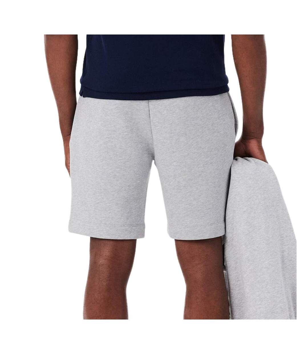 Short gris clair homme lacoste short regular fit-2