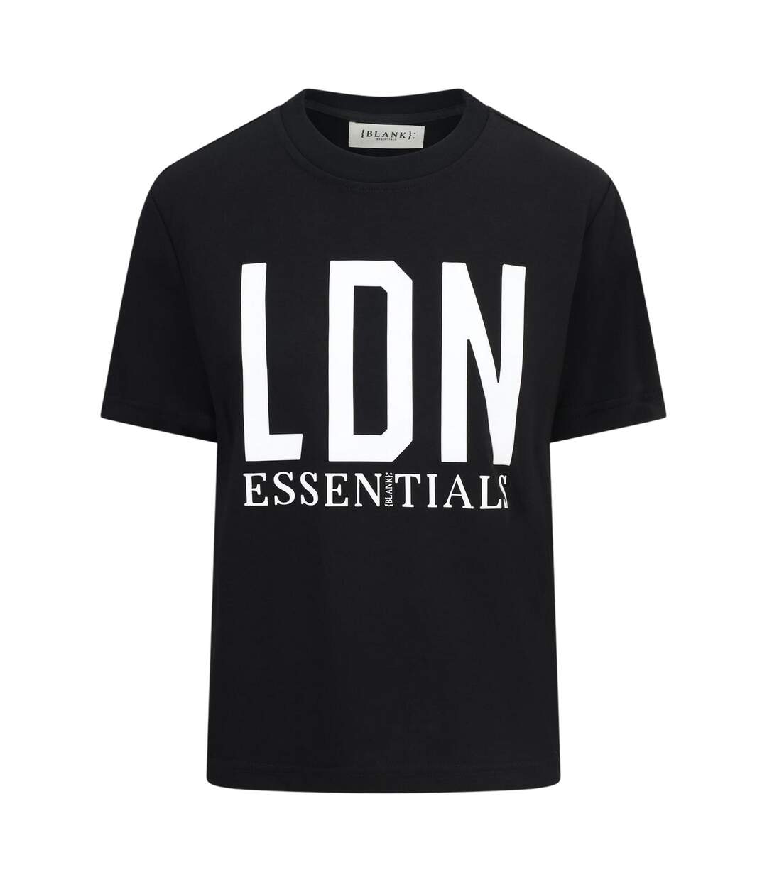 T-shirt London Femme Noir Blank Essentials-1