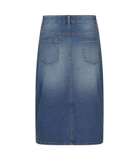Womens/ladies ash denim a-line skirt denim blue Mountain Warehouse