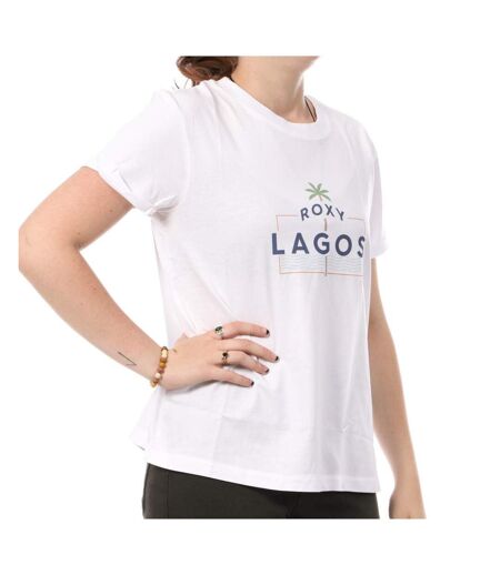 T-shirt Blanc Femme Roxy Lagos - M