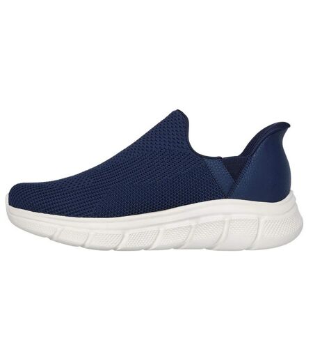 Mens Bobs B Flex Resilient Trainers Navy Skechers